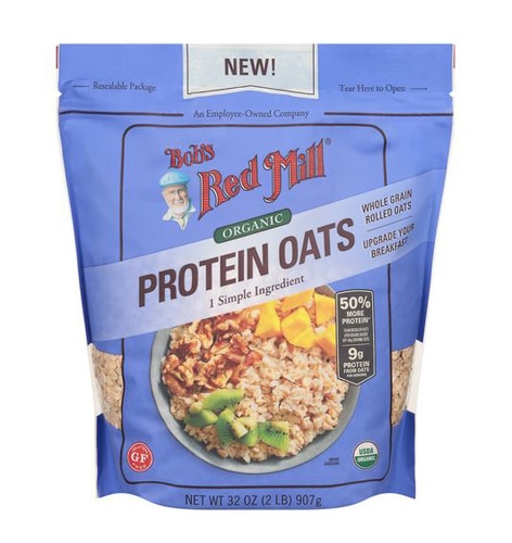 Bob's Red Mill High Protein Organic Gluten Free Rolled Oats -- 32 oz