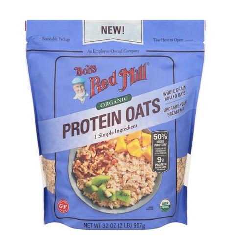 Bob's Red Mill High Protein Organic Gluten Free Rolled Oats -- 32 oz -  Vitacost