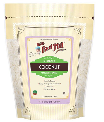 Bob's Red Mill Non-GMO Coconut Shredded Unsweetened -- 24 oz