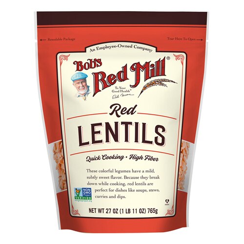 Bob's Red Mill Non-GMO Red Lentils -- 27 oz