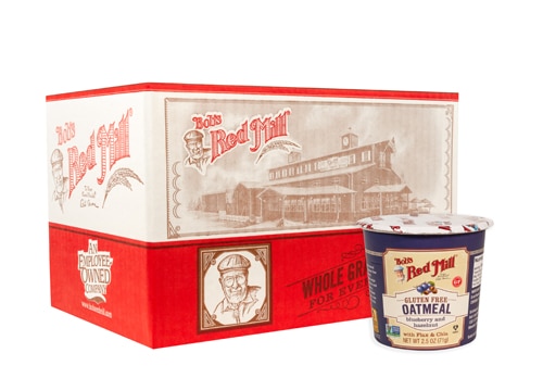 Bob's Red Mill Organic Gluten Free Oatmeal with Flax & Chia Blueberry Hazelnut -- 12 Cups