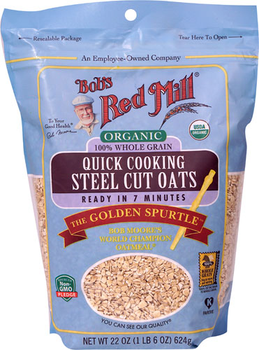 Bob's Red Mill 25 lb. Quick-Cooking Whole Grain Rolled Oats