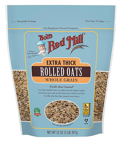 Bob's Red Mill Whole Grain Rolled Oats Extra Thick -- 32 oz