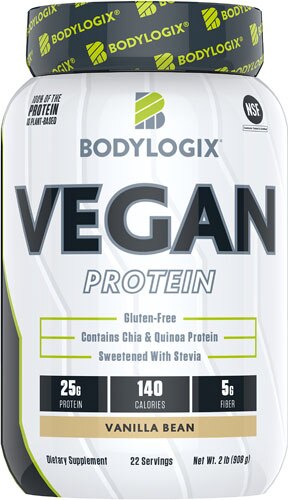 Bodylogix Vegan Protein Vanilla Bean -- 2 lbs