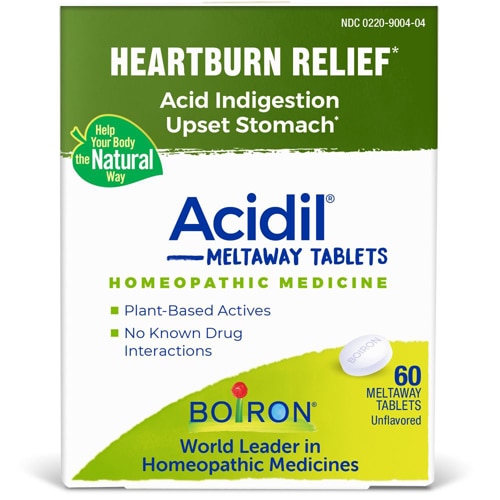 Boiron Acidil® -- 60 Meltaway Tablets