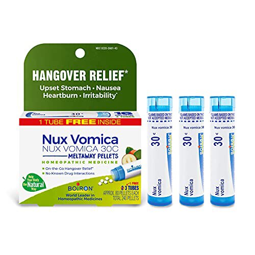 Boiron Nux Vomica 30C Hangover Relief -- 3 Tubes