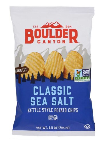 Boulder Canyon Kettle Style Potato Chips Classic Sea Salt -- 6.5 oz