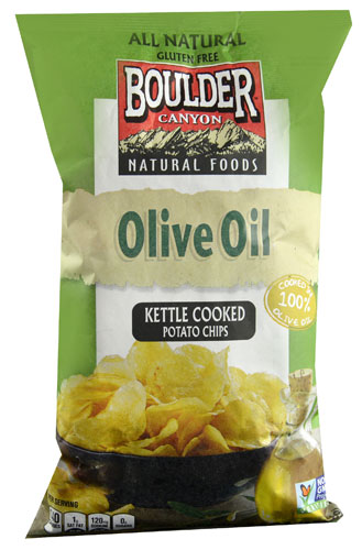 Boulder Canyon Natural Foods Kettle Cooked Potato Chips Olive Oil -- 6.5 oz