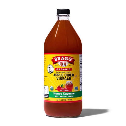 Bragg Non-GMO Apple Cider Vinegar Raw-Unfiltered Honey Cayenne