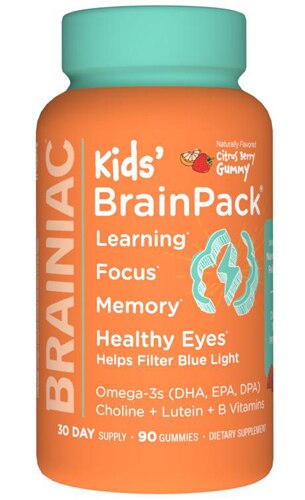Brainiac BrainPack Kids Daily Gummies Citrus Berry -- 90 Gummies