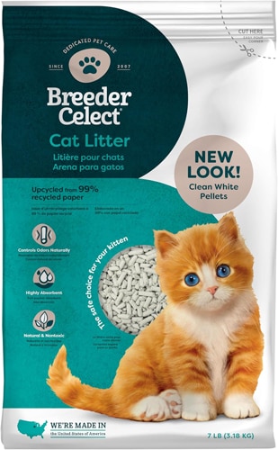 Breeder Celect Cat Litter Upcycled Paper Unscented