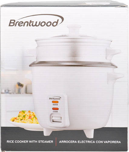 Brentwood Rice Cooker with Steamer 4-Cups TS700S -- 1 Unit