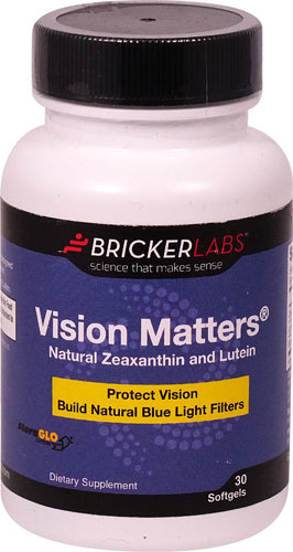 Bricker Labs Vision Matters® Natural Zeaxanthin and Lutein -- 30 Softgels