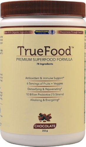 Brightcore Nutrition TrueFood™ Premium Superfood Formula Chocolate -- 255 g
