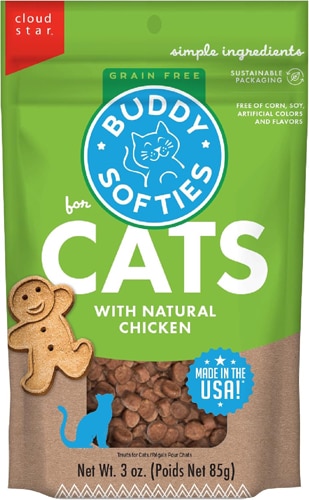 Buddy Biscuits Cat Treats Soft & Chewy Grain Free Chicken