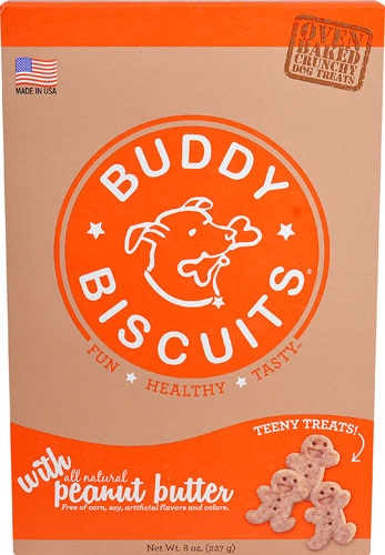 Buddy Biscuits Itty Bitty Dog Treats Peanut Butter -- 8 oz