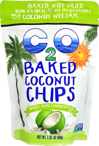 C2O Baked Coconut Chips Ginger and Lemongrass -- 2.82 oz