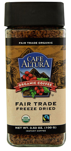 Cafe Altura Organic Coffee Fair Trade Freeze Dried -- 3.53 oz