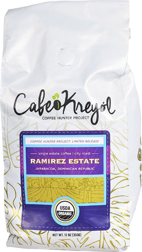 Cafe Kreyol Organic Haitian Coffee Ground Medium Roast Ramirez Estate -- 12 oz