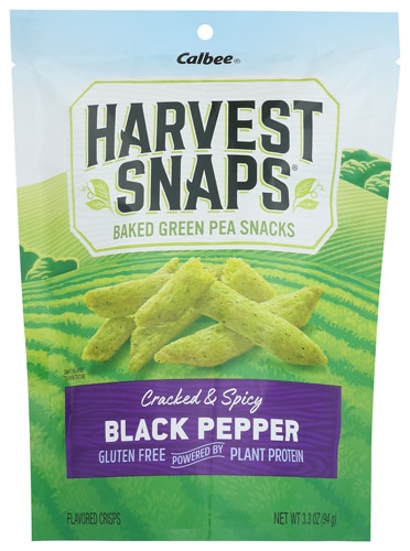 Calbee Harvest Snaps Baked Green Pea Snacks, 3.3 oz