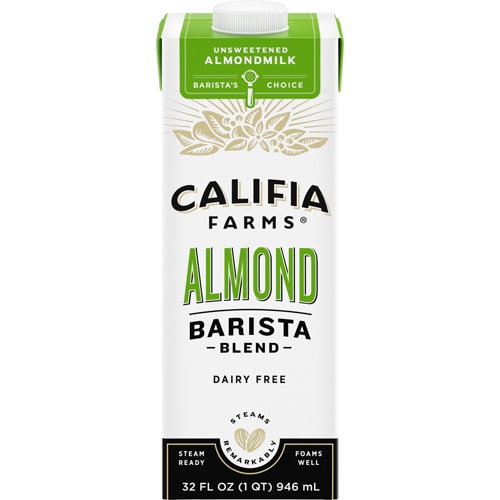 Califia Farms Dairy Free Unsweetened Almond Barista Blend Almond Milk -- 32 fl oz