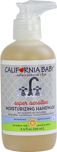 California Baby Moisturizing Handwash Super Sensitive Fragrance Free -- 6.5 fl oz