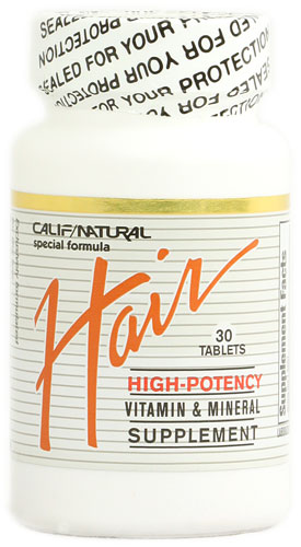 California Natural Hair -- 30 Tablets