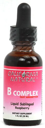 California Natural Natural B Complex Sublingual Raspberry -- 1 fl oz