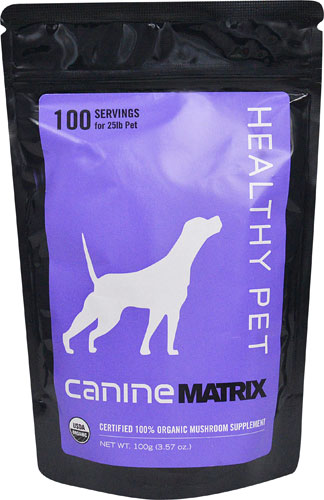Canine Matrix Healthy Pet Matrix Certified 100% Organic Mushroom Supplement -- 3.57 oz