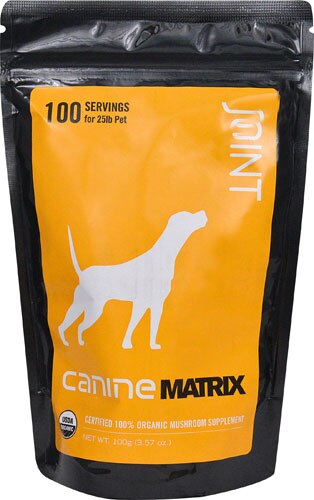 Canine Matrix Joint Matrix Certified 100% Organic Mushroom Supplement -- 3.57 oz