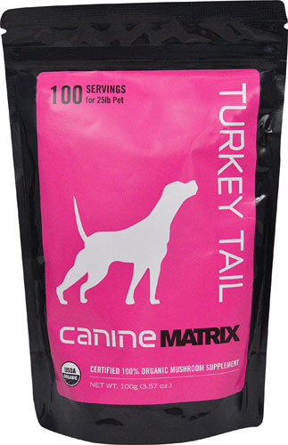 Canine Matrix Turkey Tail Matrix Certified 100% Organic Mushroom Supplement -- 3.57 oz