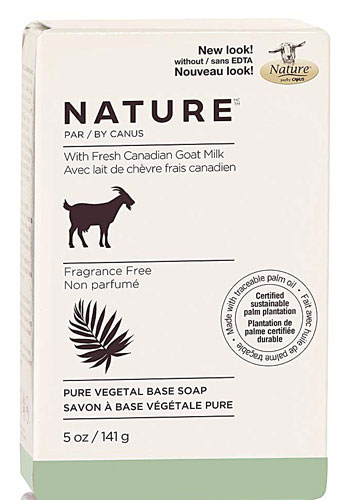Canus Nature Goat's Milk Bar Soap Fragrance Free -- 5 oz