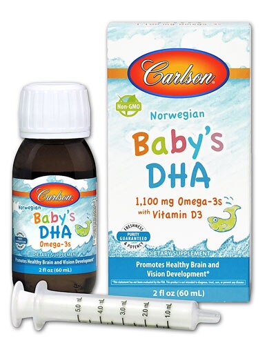 Carlson Norwegian Baby's DHA 1100 mg Omega-3s with Vitamin D3