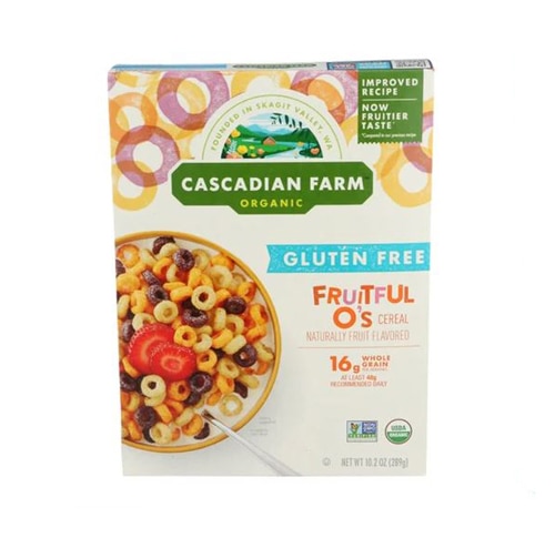 Cascadian Farm Organic Fruitful O's Cereal -- 10.2 oz