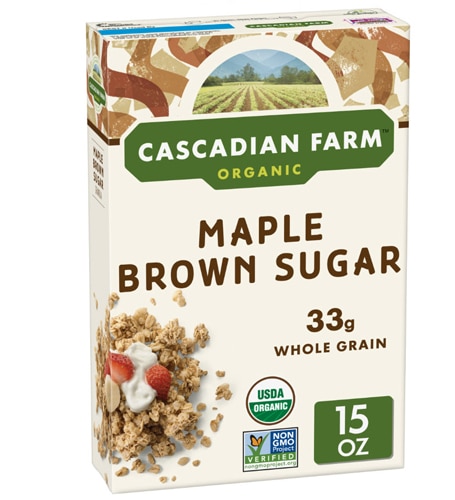 Cascadian Farms Organic Granola Cereal Maple Brown Sugar -- 13.5 oz