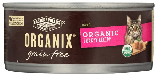 Castor & Pollux Organix® Grain Free Adult Cat Food Organic Turkey Pate Recipe