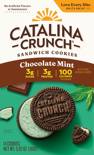 Catalina Crunch Sandwich Cookies Chocolate Mint