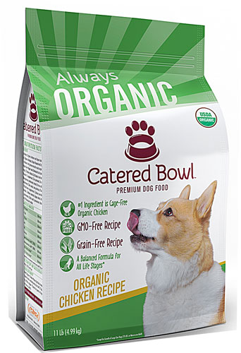 Catered Bowl Always Organic Premium Dry Dog Food Chicken Recipe -- 11 lbs