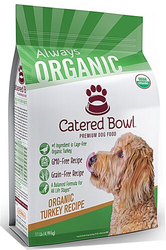 Catered Bowl Always Organic Premium Dry Dog Food Turkey Recipe -- 11 lbs