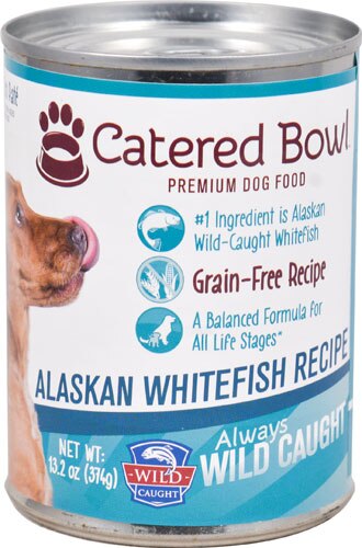 Catered Bowl Always Wild Caught Premium Dog Food Alaskan Whitefish Recipe -- 13.2 oz