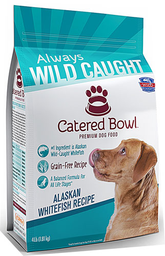 Catered Bowl Always Wild Caught Premium Dry Dog Food Alaskan Whitefish Recipe -- 4 lbs