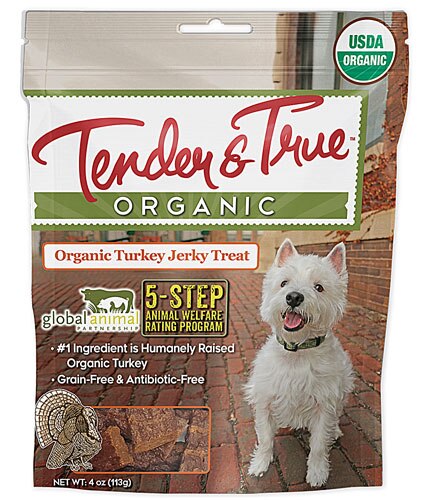 Catered Bowl Tender &amp; True™ Organic Jerky Treat for Dogs Turkey -- 4 oz