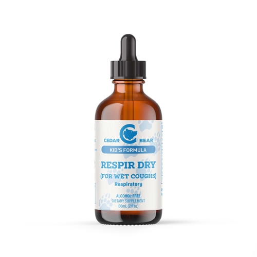 Cedar Bear Kid's Formula Respir Dry for Wet Coughs Respiratory Herbal Supplement