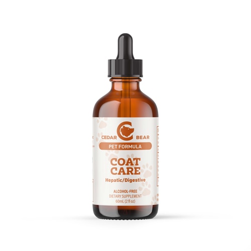 Cedar Bear Pet Formula Coat Care Hepatic Herbal Digestive Supplement