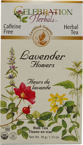 Celebration Herbals Organic Lavender Flowers Bulk Tea Caffeine Free -- 38 g