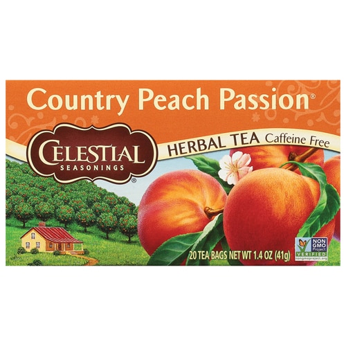 Celestial Seasonings Herbal Tea Caffeine Free Country Peach Passion -- 20  Tea Bags