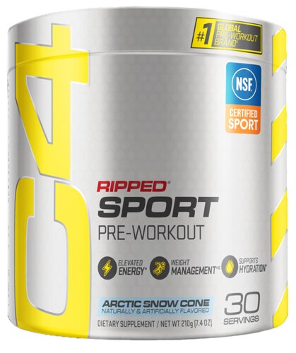 Cellucor C4 Ripped Sport Pre-Workout Arctic Snow Cone -- 7.4 oz
