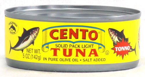 Cento Solid Packed Light Tuna in Olive Oil -- 5 oz
