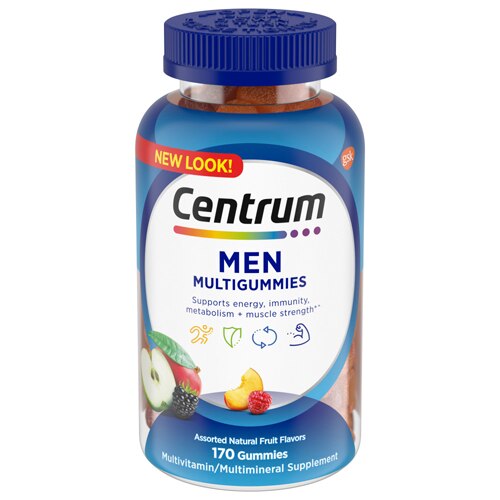 Centrum Men Multi Gummies Assorted Natural Fruit