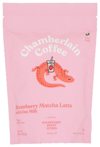 Chamberlain Coffee Matcha Latte with Oat Milk Strawberry